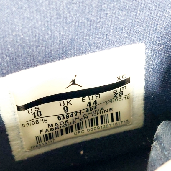 Jordan 1 RetroAJKO Blue Quilted Athletic Shoes A 197 - Picture 11 of 13